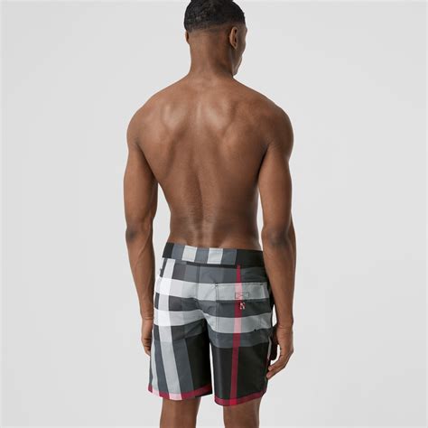 burberry check swim shorts mens|burberry check swim shorts.